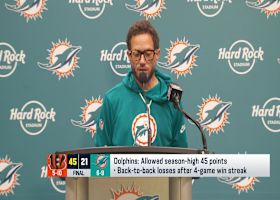 Mike McDaniel speaks on what he thinks about his job security following loss to Bengals