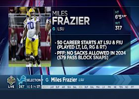 Lions select Miles Frazier with No. 171 pick in 2025 draft