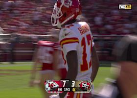 55-yard punt return! Hardman flashes his speed to Levi's Stadium crowd