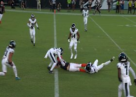 Tanner Hudson's fight for extra yards pays off on 12-yard touchdown