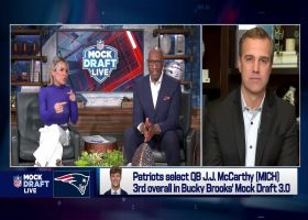 Brooks projects Patriots to select J.J. McCarthy at No. 3 overall | 'Mock Draft Live'