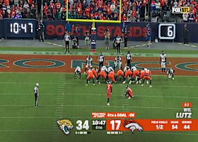 Will Lutz chips in a 21-yard FG vs. Jaguars