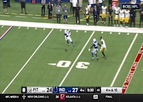 Fields' incomplete pass leads to turnover on downs and INDY victory