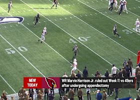 Rapoport: Marvin Harrison Jr. (appendectomy) won't play in Week 11 vs. 49ers | 'The Insiders'