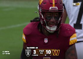 Frankie Luvu denies Ashton Jeanty with tackle at line of scrimmage