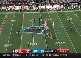 Mahomes' 33-yard scramble gets Chiefs deep into Panthers territory on final drive