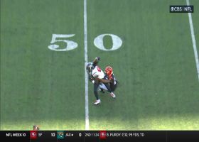 C.J. Stroud lofts 29-yard pickup for Noah Brown