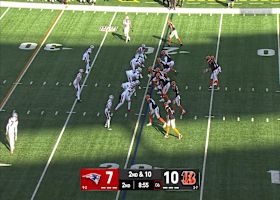 Andrei Iosivas' toe-drag catch comes at full extension