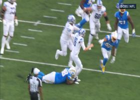 Goff's fourth-down pass incomplete in end zone after Austin Johnson's pressure