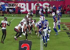 Kyle Trask lofts a TD pass to Tez Johnson Jr.