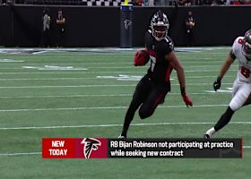 Rapoport: Bijan Robinson, Jahmyr Gibbs not practicing as they seek new contracts | 'The Insiders'