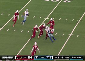 Cowboys' longest play of the game comes in the third quarter following a 23-yard dart to Ferguson