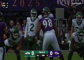 Adonai Mitchell's first catch of game goes for 16-yard gain into Ravens' territory