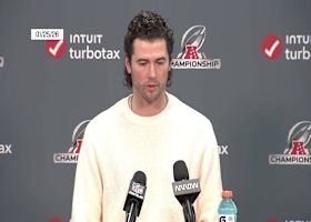 Jarrett Stidham details 'back and forth' struggle with snowy conditions in AFC Championship vs. Patriots