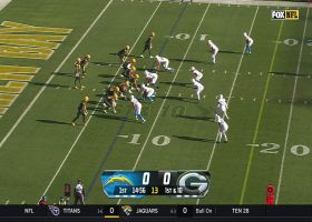 Romeo Doubs first catch of game moves chains on 15-yard gain