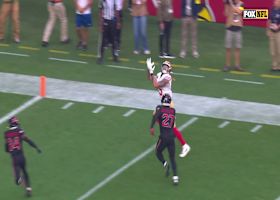 Purdy's 30-yard TD loft hits Kittle at the pylon, making it a 13-0 game