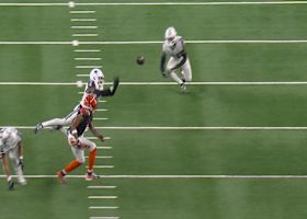 Malik Hooker falls under Burrow's overthrown pass for Cowboys' INT