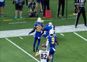 Michael Davis picks off Russell Wilson's first pass of game deep in DEN territory