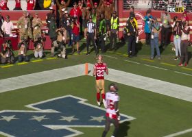 McCaffrey's fifth TD catch of '23 caps 49ers' second drive vs. Bucs