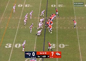 RJ Harvey turns potential TFL into 9-yard gain vs. Patriots