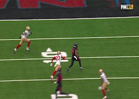 Xavier Hutchinson speeds away from SF defense for 30-yard touchdown