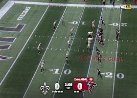Drake London's seventh TD catch of 2025 opens scoring in Saints-Falcons game