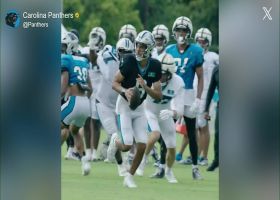 Bryce Young lasers pass to diving Diontae Johnson at Panthers practice | 'Inside Training Camp Live'