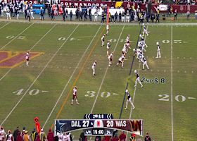 Prescott's 31-yard strike pinpoints Brevyn Spann-Ford inside Commanders' territory