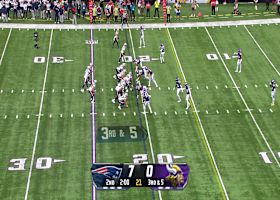 Chism III powers through multiple defenders to give Patriots first-and-goal