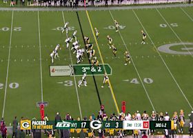 Adrian Martinez finds Arian Smith downfield for 13-yard gain