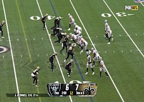 O'Connell's 29-yard sideline rainbow dots Jakobi Meyers in Saints territory