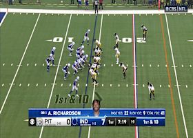 Richardson's 28-yard connection with Pittman Jr. gets WR up to 60-yard mark