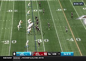 Kentavius Street plows Herbert into the turf to secure his first sack of 2024