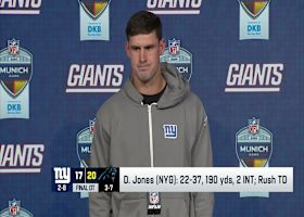 Daniel Jones: 'We came up short'