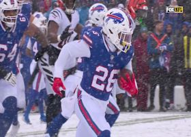 Ty Johnson looks like Shady McCoy on 23-yard run before snow monster trips him up