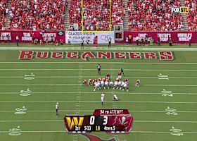 McLaughlin's second FG splits the uprights from 34 yards out