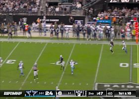 Geno Smith throws across his body and drops 26-yard DIME to Tre Tucker