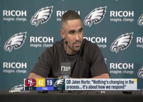 Jalen Hurts on loss to 49ers: 'Nothing's changing in the process... it's about how we respond'