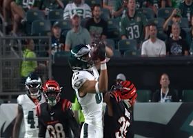 Johnny Wilson goes way upstairs once again, this time for 28-yard catch
