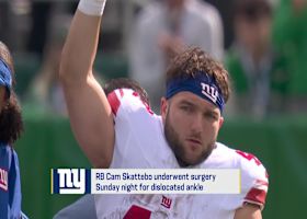 Rapoport: Cam Skattebo underwent surgery on dislocated ankle | 'GMFB'