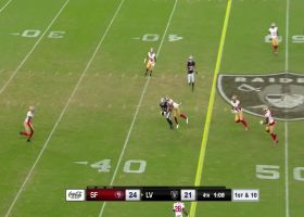 Bradley's tight-window dime to Fotheringam gets Raiders near FG range in final minute