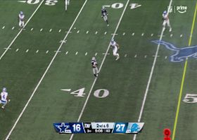Prescott lasers an 18-yard pass to Flournoy into Lions' territory