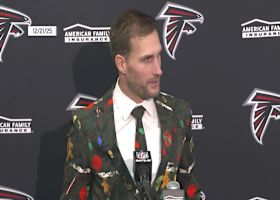 Kirk Cousins reacts to Bijan Robinson eclipsing 2,000 scrimmage yards