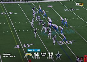 KeAndre Lambert-Smith's physical run after catch yields first-down yardage