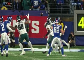 Reed Blankenship picks off Taylor's pass in end zone for Eagles' first takeaway