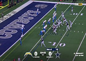 Prescott's 27th TD pass of '25 hits Flournoy for opening score vs. Chargers