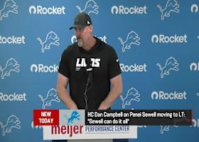 Dan Campbell: Sewell's move to left tackle will be 'seamless'