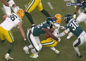 Ex-Packer Oren Burks lowers the boom to force turnover on GB's opening kick return