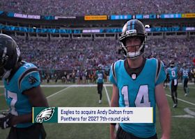 Eagles to acquire Andy Dalton from Panthers for 2027 seventh-round pick | 'GMFB'