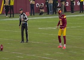 Mike Sainristil forces fumble on opening kickoff, Commanders recover